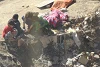 Le bidonville de Quetta : des enfants jouent au milieu des ordures. (csi)