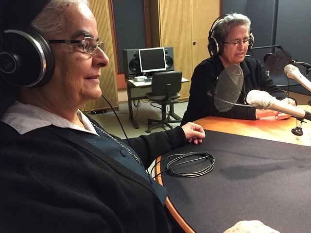 Les deux religieuses lors de l’interview à la radio. (rr)