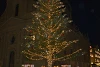 Un énorme arbre de Noël était la coulisse magnifique de la veillée à Berne. (csi)