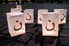 Chaque participant a reçu une bougie dans un cornet avec la lettre arabe Nun. (csi)