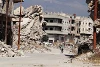 La destruction de certains quartiers de Homs est oppressante. (csi)